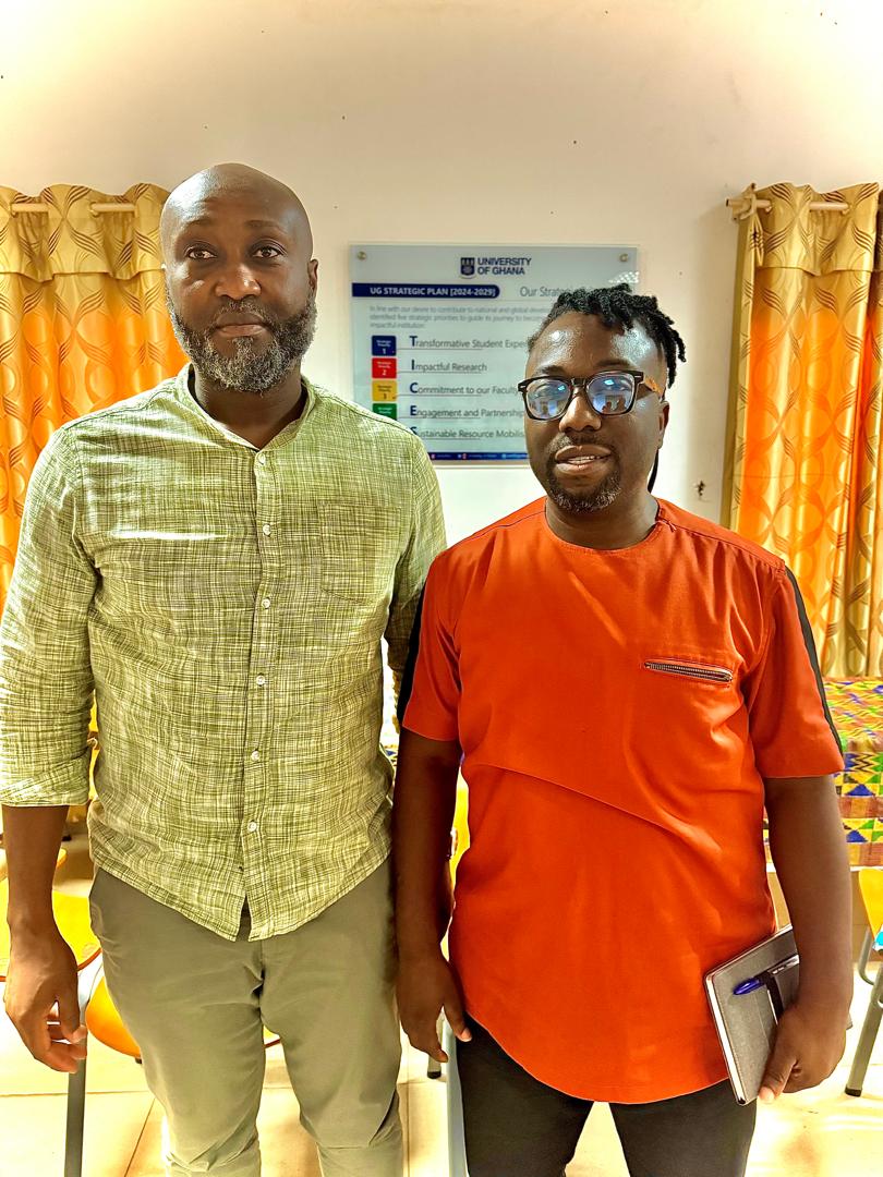 Left: Dr. Delali Amuzu-Lecturer-University of Ghana, Right: Mr. Robert Klah-PR Charterhouse